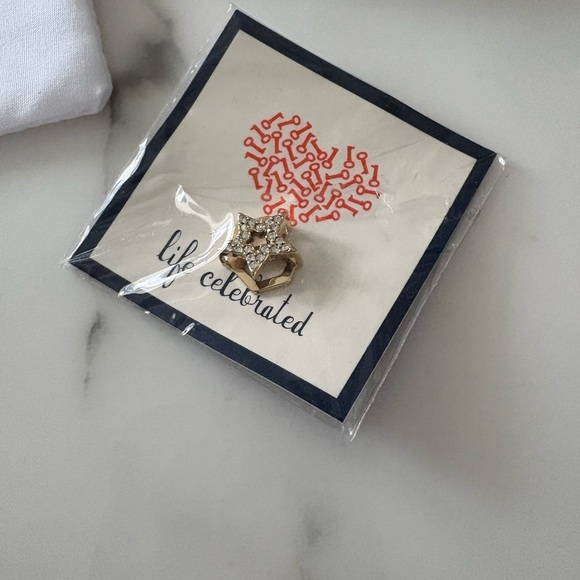 NWT Keep Collective “Star Cutout” Pave Gold Charm - Picture 4 of 4